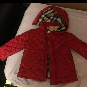 Burberry quilted jacket 18m